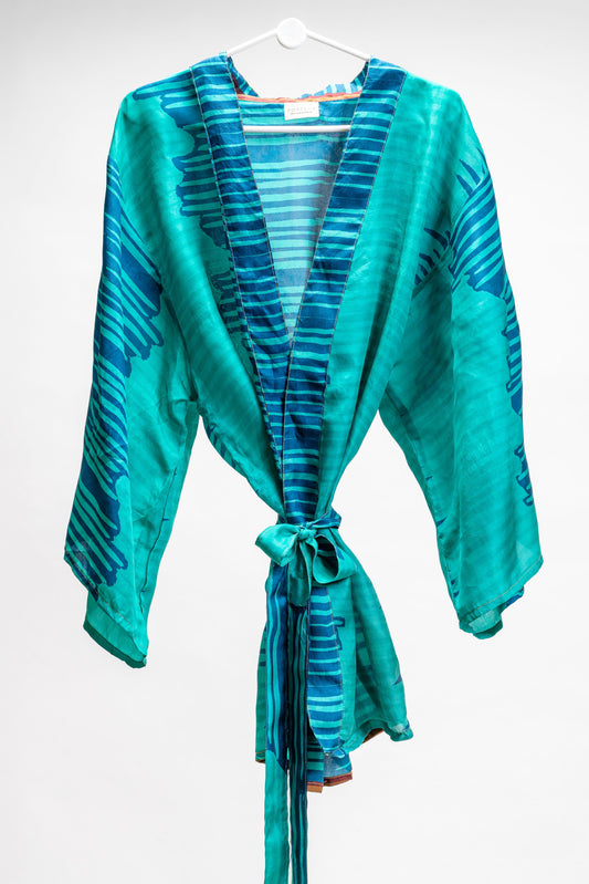 Sunlight Jacket - Striped Turquoise