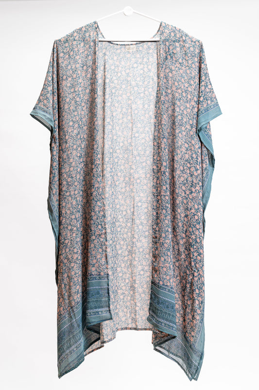 Aura wrap kimono - Sacred Blue