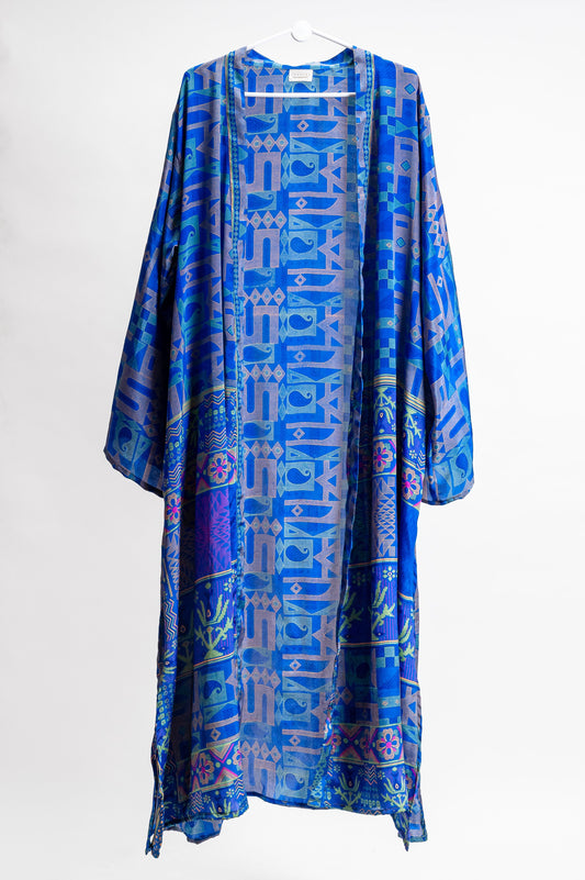 Moonflow robe-kimono - Sky Blue