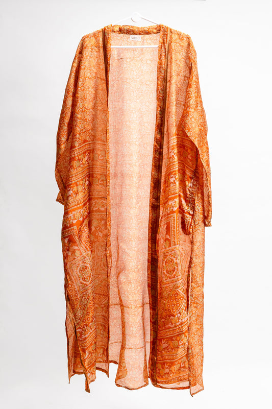 Moonflow robe-kimono - Bright Orange