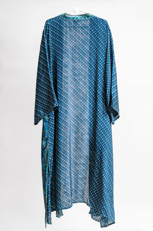 Moonflow robe-kimono - Sunset Blue