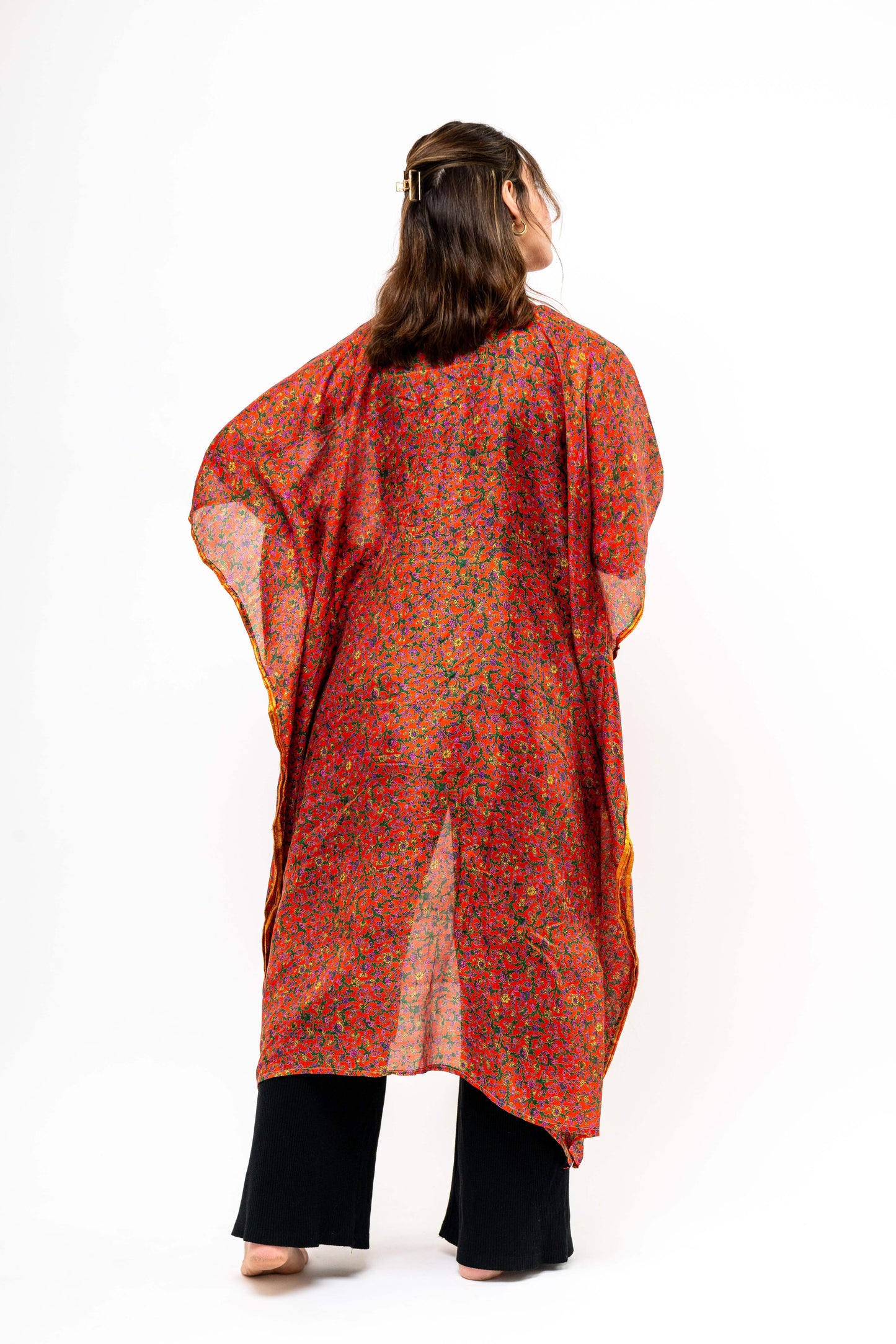 Aura wrap kimono - Earthy Red